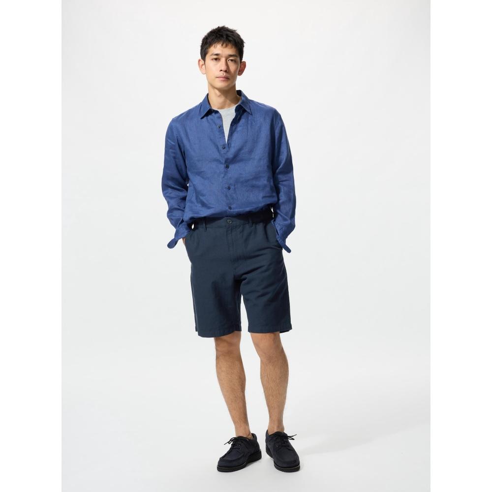 Uniqlo Japan Linen Blend Shorts