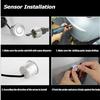 Reverse radar, voice broadcast LED display 4 sensors 16.8mm radar detection system backlight display