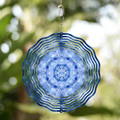 10 Inch Hanging Wind Spinner Unique Elegant Outdoor Wind Chime for Spring Summer Lawn Garden Decor with 360 Degree Rotating Hook Gift