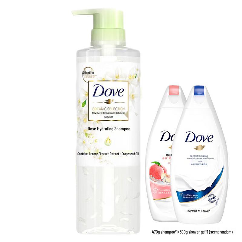 Dove Botanical Hydration Shampoo & Shower Gel Set
