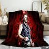 Couverture jetée imprimée Morgan Wallen Just In Case pour Camping Lit Canapé Bureau Climatisation Douce Loisir Textile de Maison