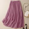 Elastic Waist Wide Leg Loose Double Layer Skirt