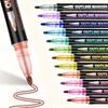 8/12 Colors Double Line Pen Outline Paint Marker Pens Diy Album Scrapbooking Metal Marker Highlighter Drawing Painting Doodling