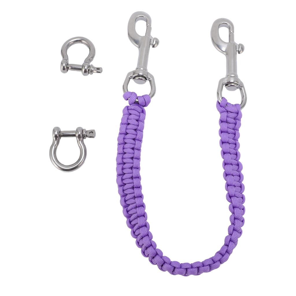 Dive Camera Hand Strap Braided Rope Stainless Steel Swing Hook Dive Camera Wrist Strap