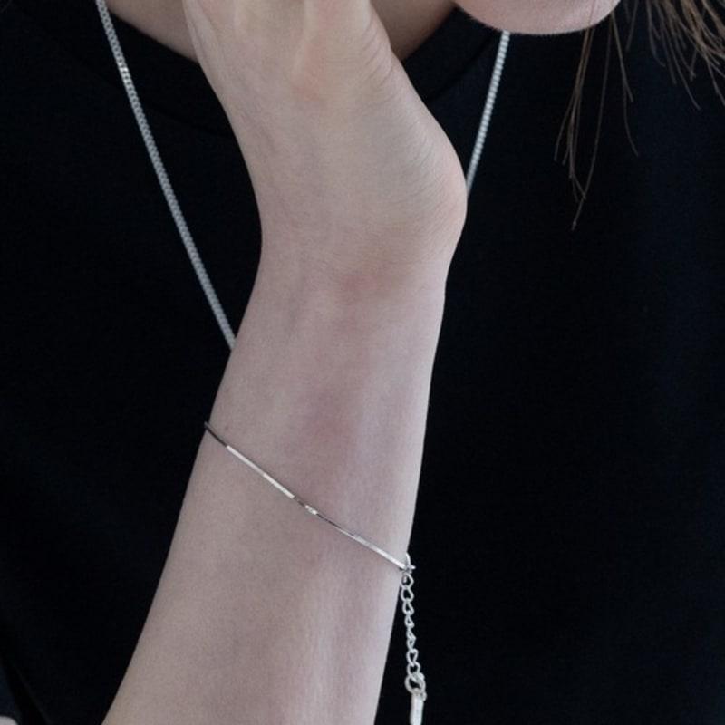 BEFORE MOONRISE [Silver 925] Essential Snake Chain Bracelet SB202