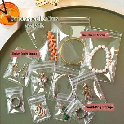 Transparente PVC Schmuckaufbewahrungstasche - Anti-Oxidation, Selbstversiegelnde Armbandverpackung