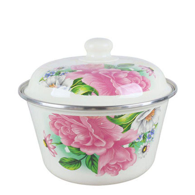 Πυκνό Πορσελάνινο Λεκάνη Νιπτήρα με Καπάκι - Νόσταλγικό Παλαιομοδίτικο Σχέδιο