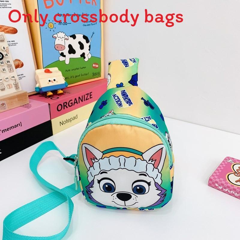 Kids Cartoon Nylon Chest Bag With Paw Patrol Chase Print Design For Preschoolers