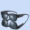 Sunglasses Unisex HD Lens Portable One Mirror Dual-use Anti-UV Sun Glasses Outdoor Driving Men Vintage Myopia TR90 Glasses Set