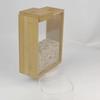 Simple wooden grain storage box - used for storing oatmeal, grains, and food