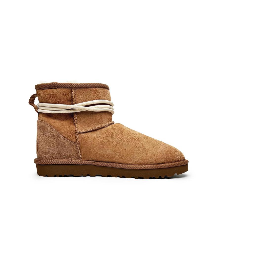 UGG CLASSIC MINI Sheepskin Thermal Abrasion Resistant Fashion Trend Short Snow Boots Women's Tan 1016222-CHE(Team285-)