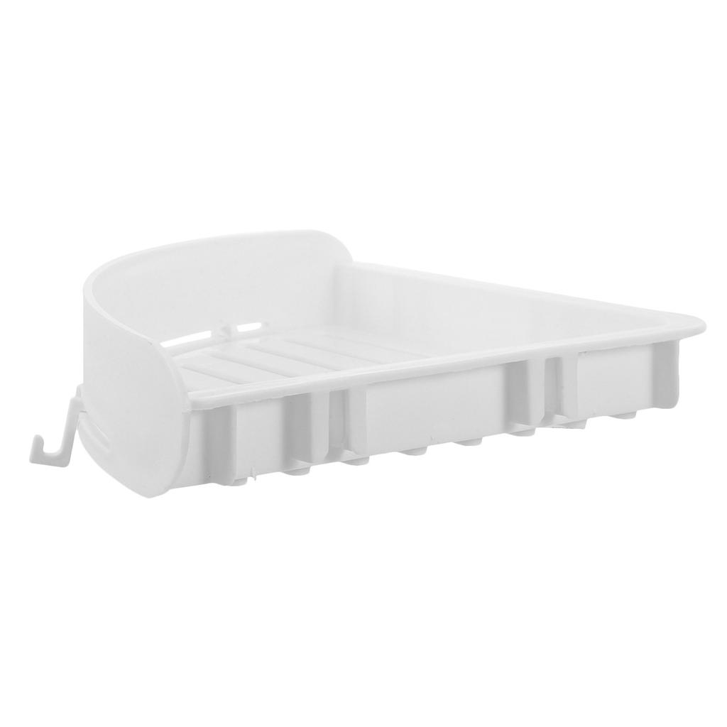 No Drilling Triangle Shower Corner Basket Suction Cup Wall Mounted Storage Shelf for Bathroom Kitchen Toilet Organize Shampoo
