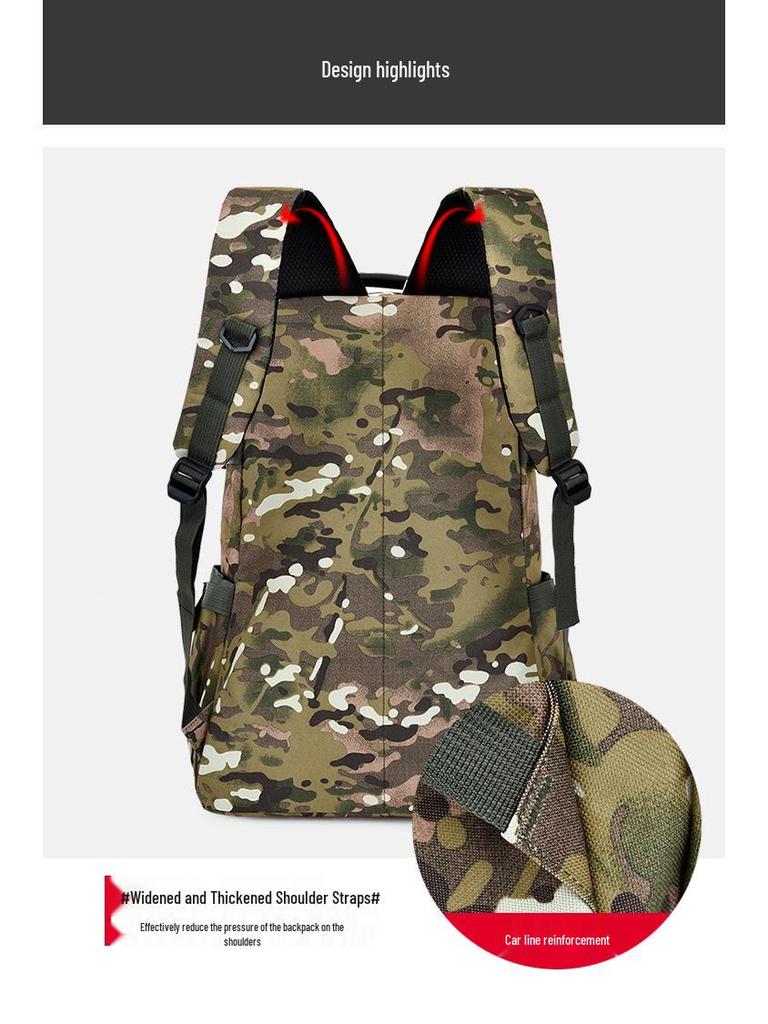 Camouflage Outdoor Backpack for Team Building, Summer Camp, and Military Training