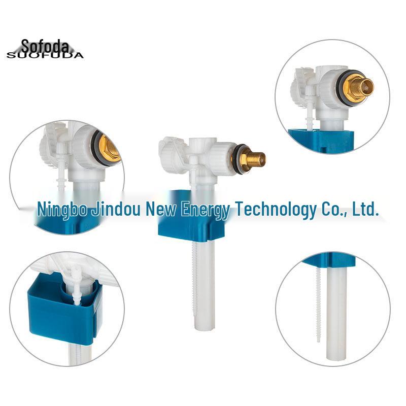 Concealed Toilet Fill Valve with Copper Thread Side Inlet