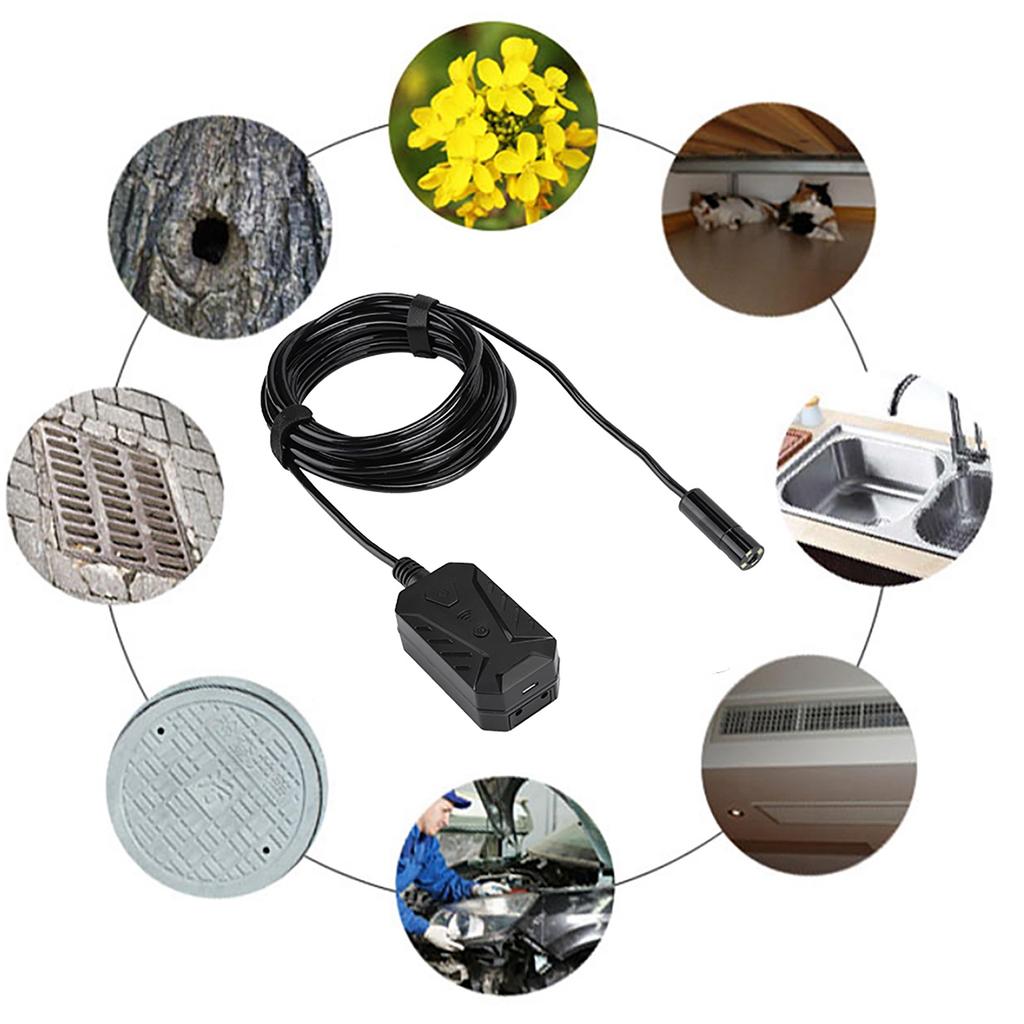Ultra Clear WiFi Auto Focus 5MP Mobile Phone Endoscope with Waterproof Lens for IOS Android