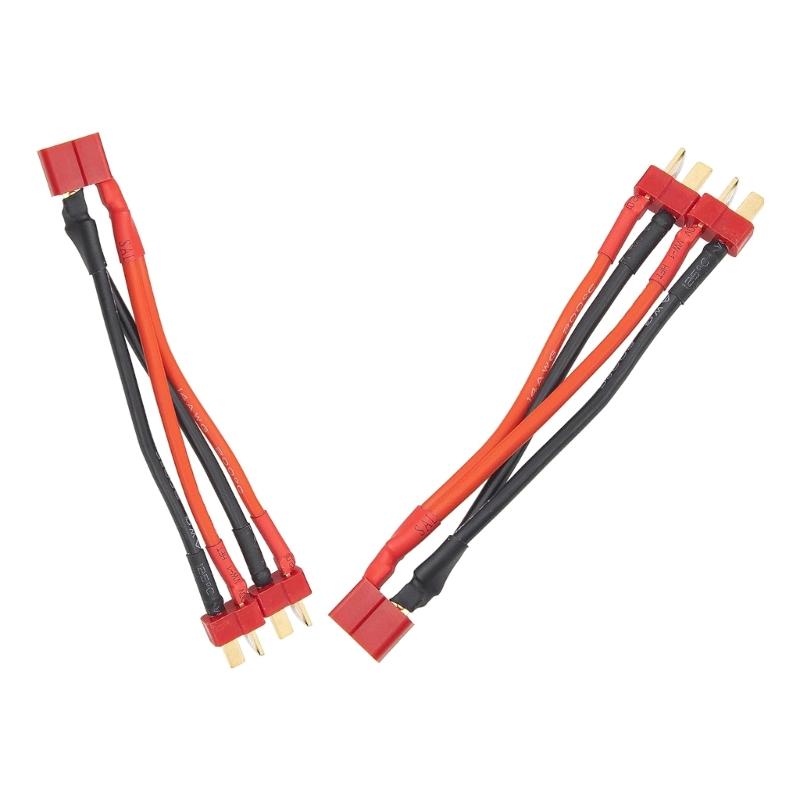 T Plug Adapter Connector 1 Female to 2 Male Splitter Two Devices Simultaneously with this Liion Battery Connector