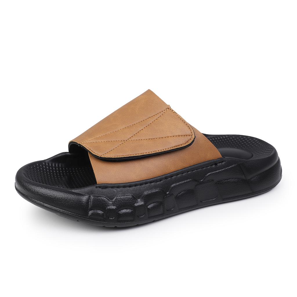  Men's Shoes Summer Sports Slippers For Men EVA Soft-Soled Indoor Sandals Men's High-quality Leather Comfortable Slippers