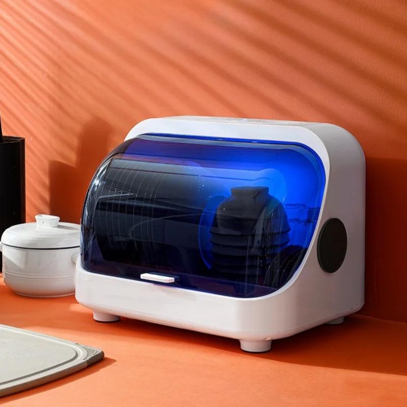 Kitchen Disinfection Cabinet Bowl Dish Knife Fork Storage Box UV Tableware Rack Disinfectant Cupboards Tableware Storage Cabinet