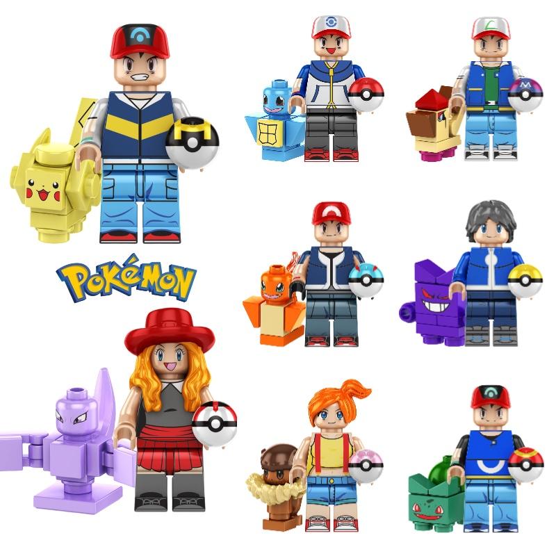 Kf6189 Pokemon Pikachu Smart Pet Elf Ball Building Block Mini Figure Bag