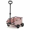 Foldable Pet Stroller Portable Lightweight Carrier Cup Holder