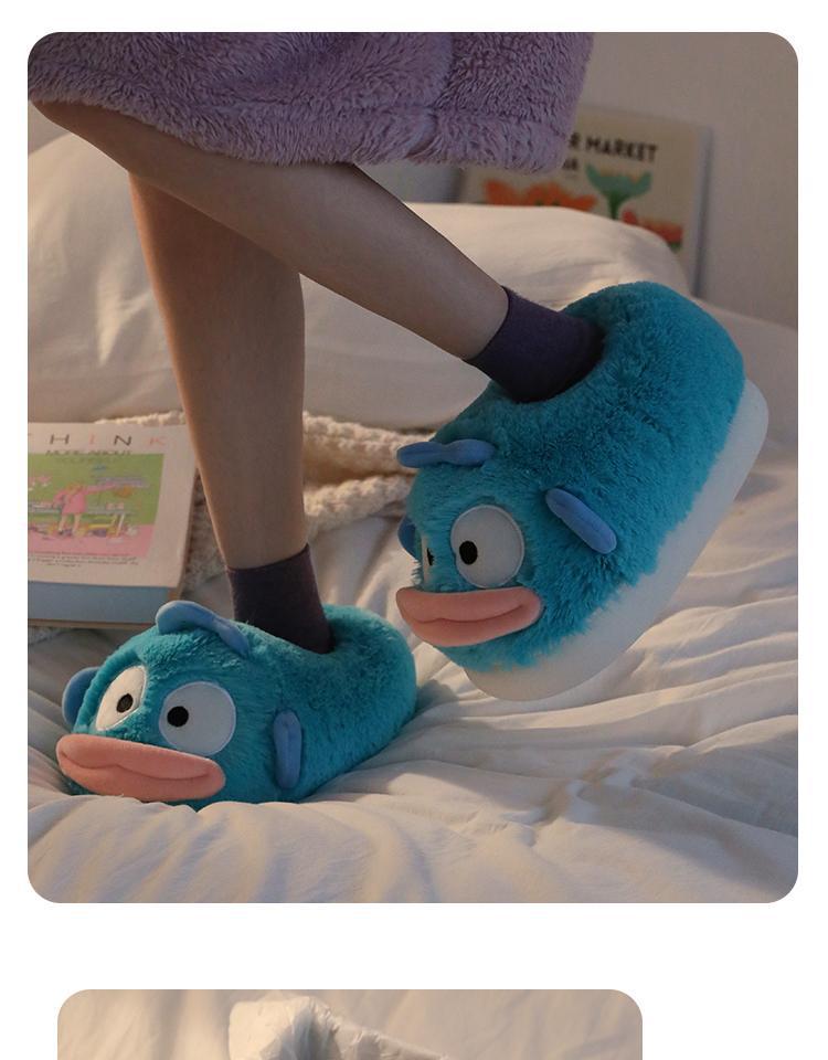 Cozy Furry Cotton Slippers: Non-Slip, Warm Velvet, for Couples - Perfect for Autumn/Winter