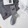 White Bow-knit Socks - Mid-calf Length, Suitable for Sports, Odor-resistant and Sweat-absorbent, Suitable for Spring, Autumn and Winter for Girls.