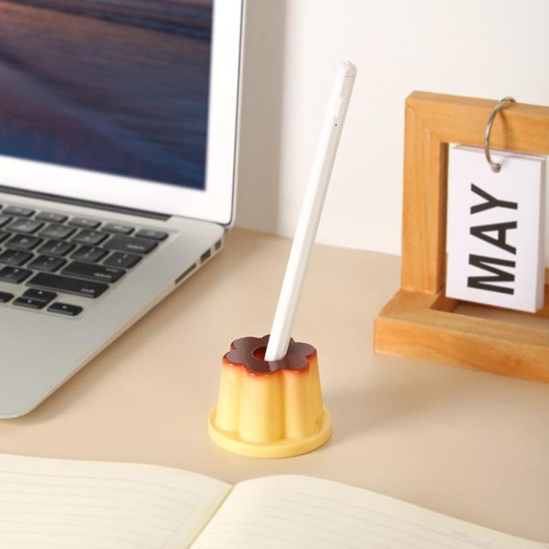 

1Pc Cute Pudding Jelly-Shaped Multi-Functional Pen/Pencil Holder For Students Suitable S A Makeup Brush/Toothbrush Holder