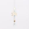 Golden Lotus Crystal Suncatcher Pendant