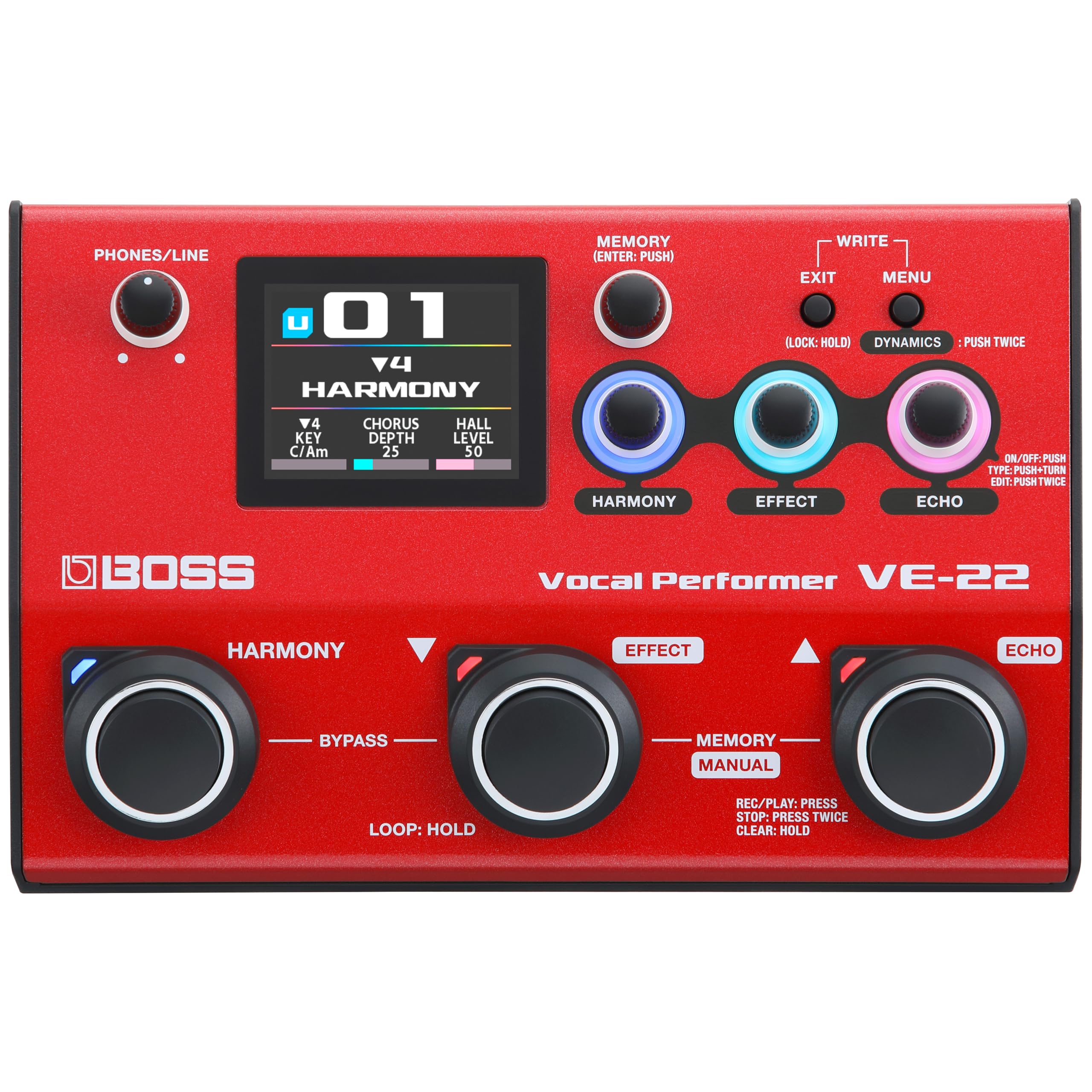 BOSS Vocal Performer Vocal Effects Processor