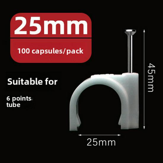 Clous en acier, fils et serre-câbles (4-50mm) - Pinces carrées et rondes en plastique/nylon