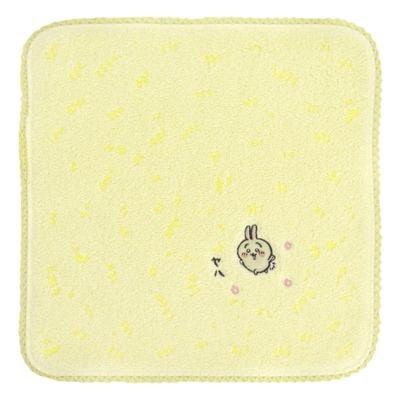 Toalha Chiikawa Padrão de Grama 27108001 25cm L x 25cm A Lenço de Mão Feminino, (27108001B), Amarelo, Aprox.