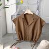 New ArrivalS Open Run String VeSt Minimal Shirt Women S caSual