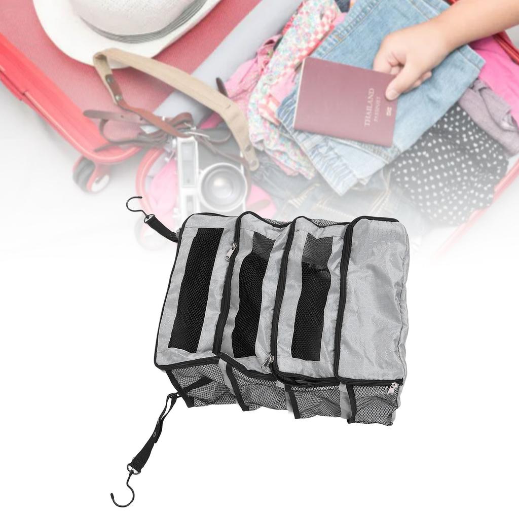 Suitcase Foldable Portable Travel Carry On Bag Luggage Compression Hanging Packing
