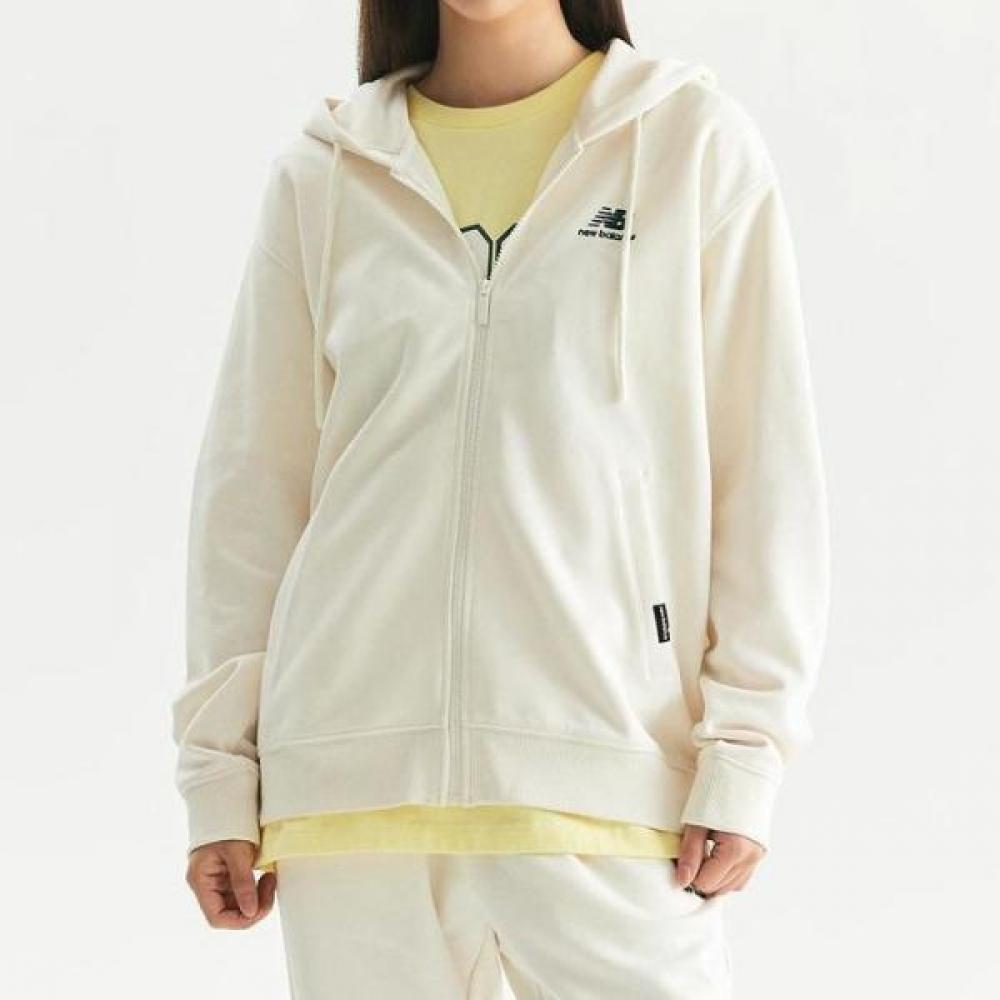 

New Balance Унисекс толстовка с капюшоном на молнии Mdd31013 Ivory/90(S)