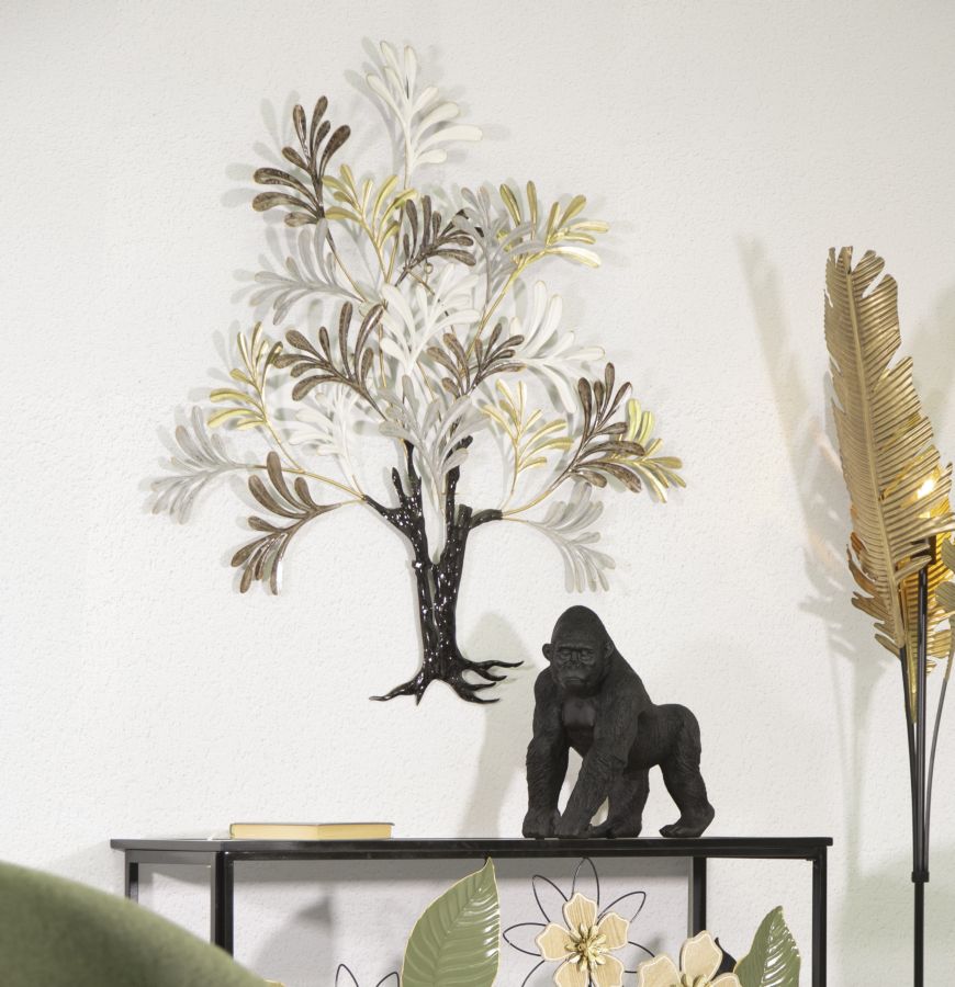 Iron Wall Panel Lixy Tree 97.2X8.9X100.3 Cm