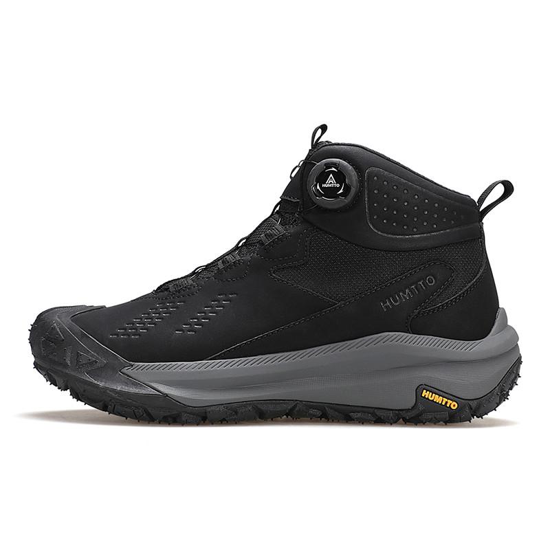 HUMTTO Outdoor Ankle Boots for Men Leather Hiking Boots Non-slip Camping Trekking Men's Sports Shoes Winter Safety Sneakers