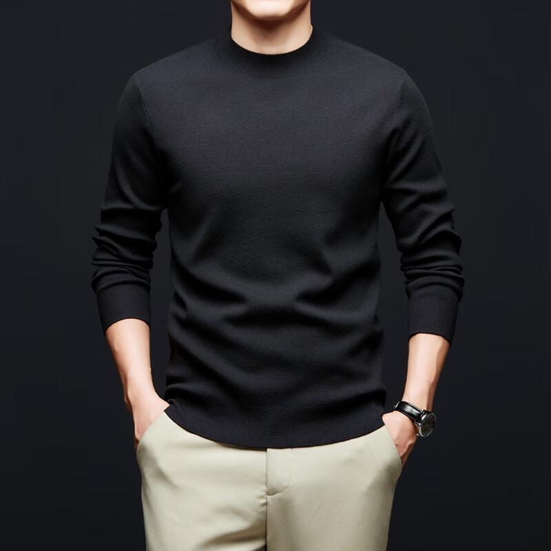 E-LITENG Pánský svetr s kulatým výstřihem YTMTST6868