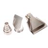 5Pcs/Set Stainless Steel  Air Gun Heat Resisting Nozzles Fast Heating Heat Blower Nozzles