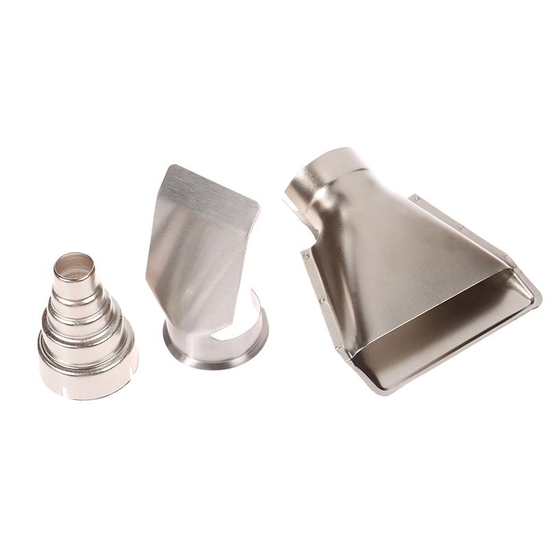 5Pcs/Set Stainless Steel  Air Gun Heat Resisting Nozzles Fast Heating Heat Blower Nozzles