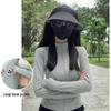 Women's Quick-Dry Long-Sleeve White Outdoor Yoga Jacket – Autumn/Winter, UV Protection