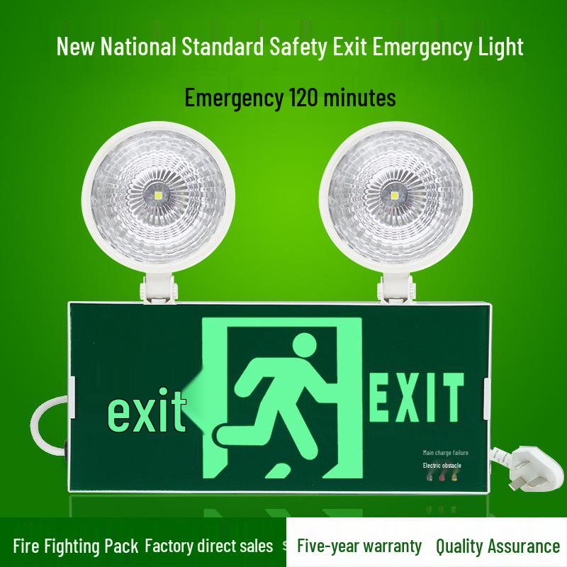 LED Emergency Exit Sign with Charging Indicator
