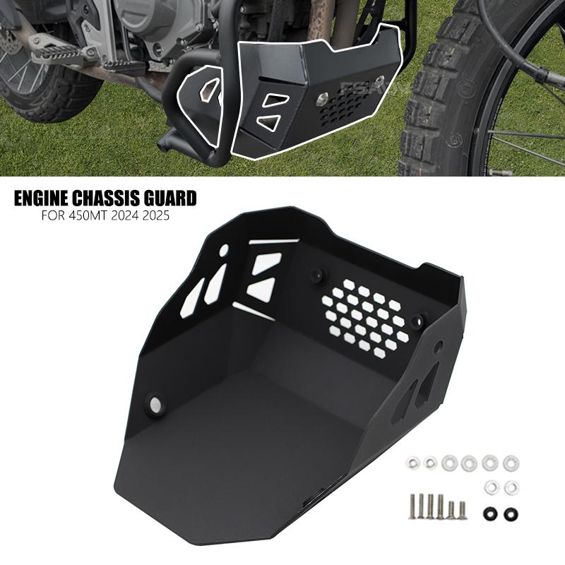 Fit For CFMOTO 450MT MT450 2024 2025 Motorcycle Engine Cover Skid Plate Bash Frame Belly Pan Sump Guard Protector Accessories