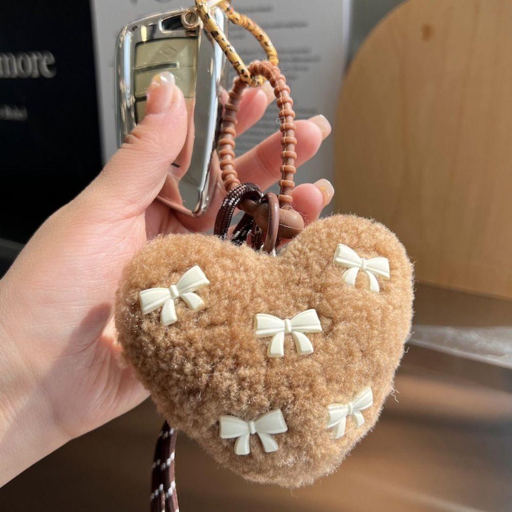 Fashion Braided Rope Chain Heart Shaped Handmade Pendant  Key Jewelry Accessoriy