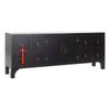 DKD Home Decor-TV Cabinet DKD Home Decor Black Multicolor Fir Wood MDF Wood 130 X 24 X 51 Cm