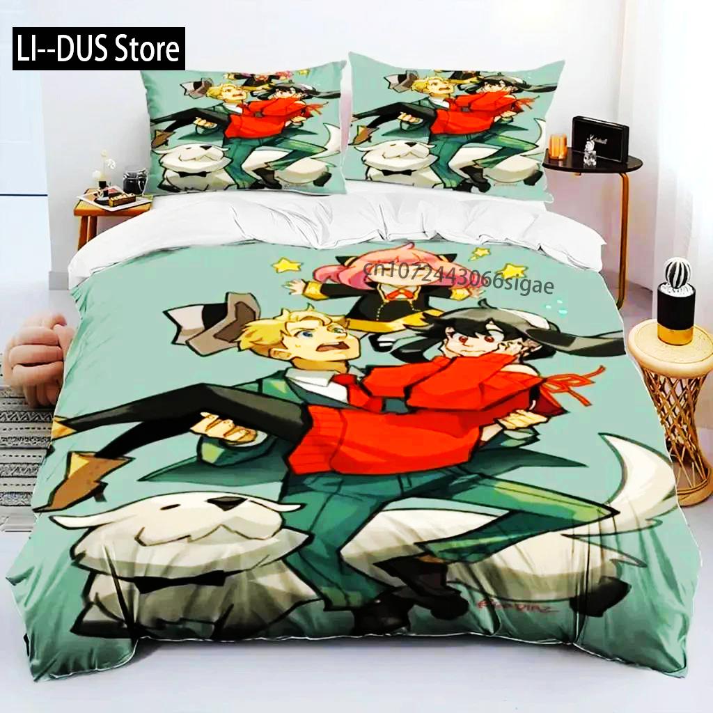 Anime SPY×FAMILY Anya Bedding Set Boys Girls Twin Queen Size Duvet Cover Pillowcase Bed Boys Adult Fashion Home Textileextile