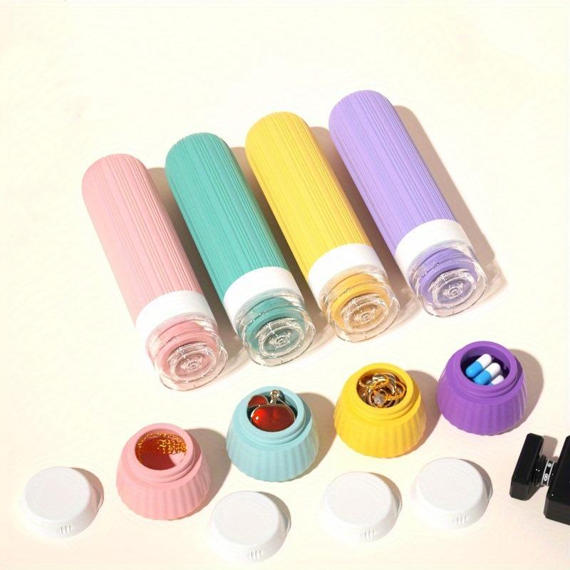 8pcs Toiletry Travel Bottle Set Portable Silicone Toiletries Containers Leak-Proof Squeeze Bottles Face Cream Makeup Storage Jar