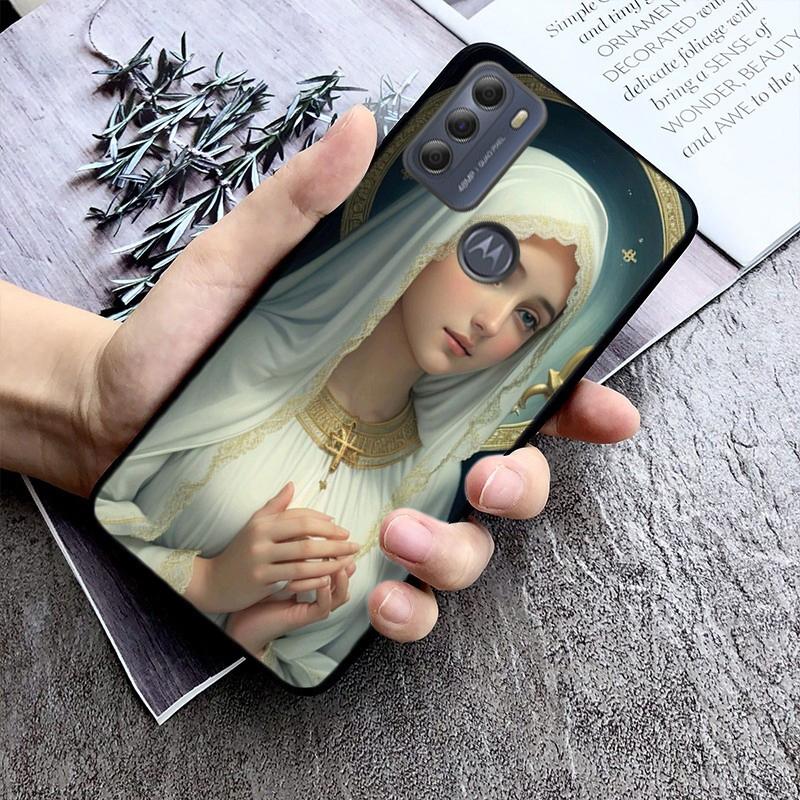 Virgin Mary Phone Case For Moto Edge 60 50 40 Pro 60 50 40 30 Ultra Neo Fusion Moto G Stylus G