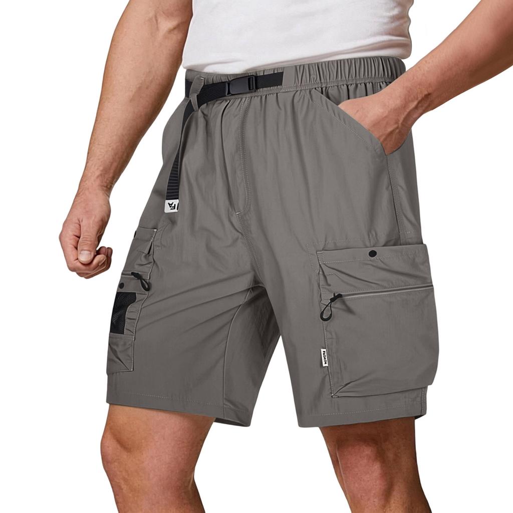Men's Loose, Casual, Lightweight, Breathable Multi-pocket Work- Sporty Casual Shorts