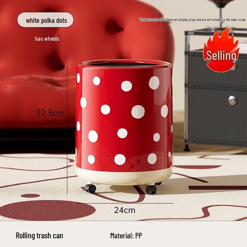 Yuzhuxun Light Luxury Double-Layer Trash Can