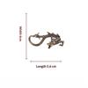 Handcrafted Brass Dragon Figurine 1Pcs Chinese Zodiac Retro Mini Mythical Beast Statue Home Desk Decor Collection